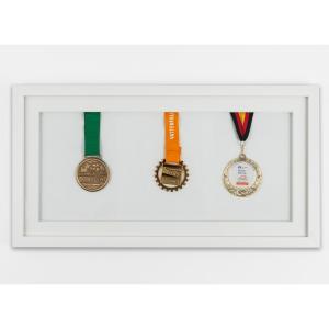 Medaillenrahmen 25x50 cm, weiss