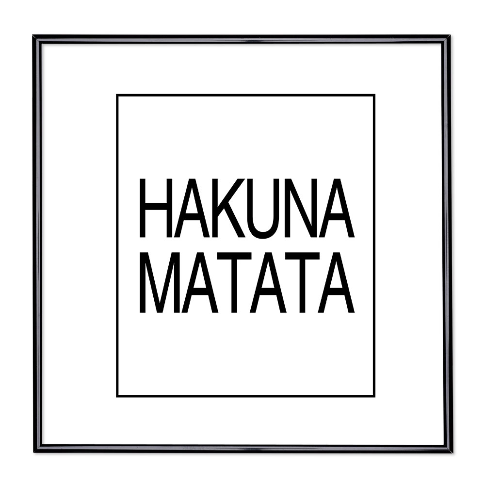 Bilderrahmen mit Spruch - Hakuna Matata 